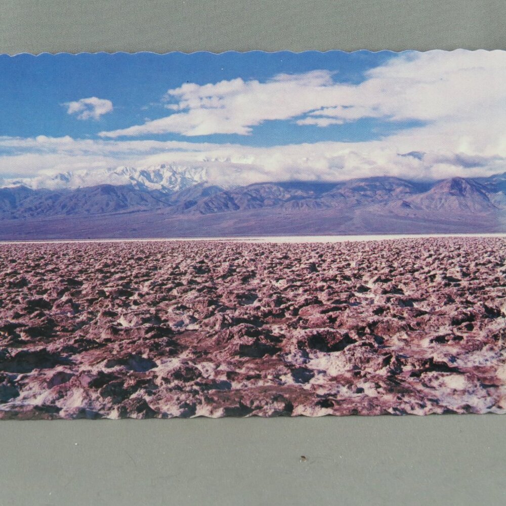 Vintage Postcard - Devil's Golf Course Death Valley - Fred Harvey